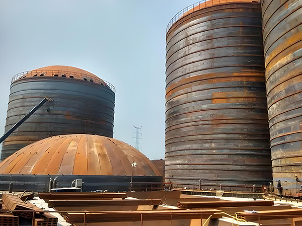 铁山港焦粉钢板仓